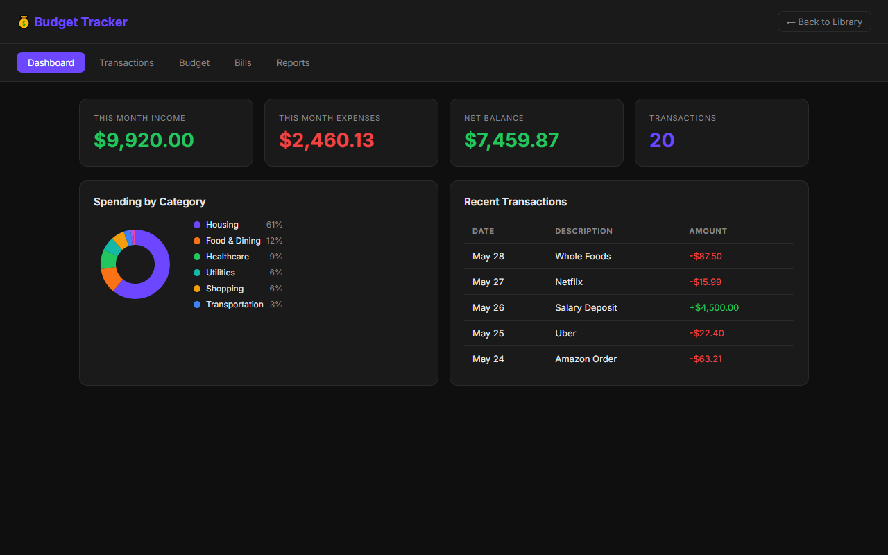 Budget Tracker
